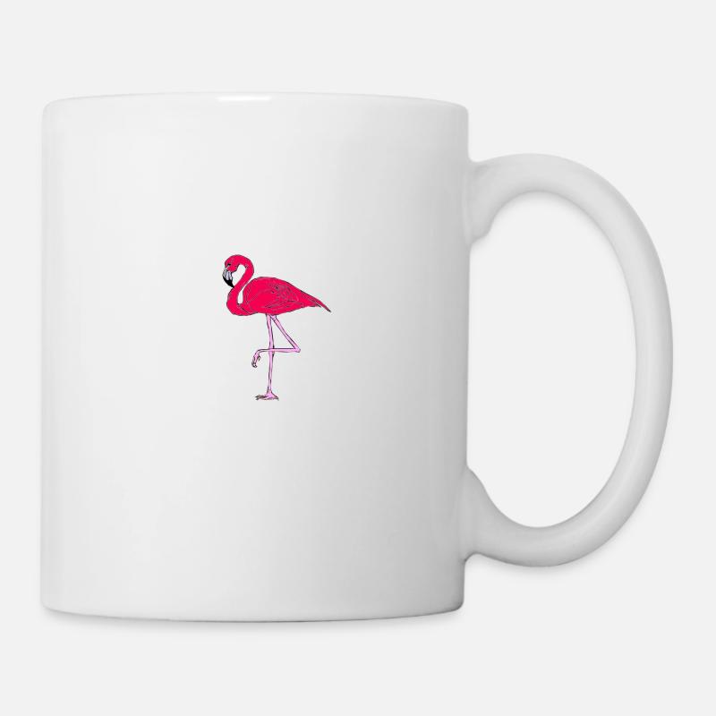Flamant rose - Mug blanc - blanc