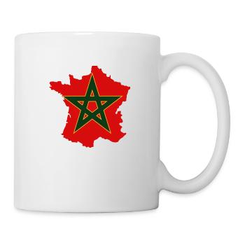 T-SHIRT FRANCE MAROC - Mug blanc - blanc - Droite