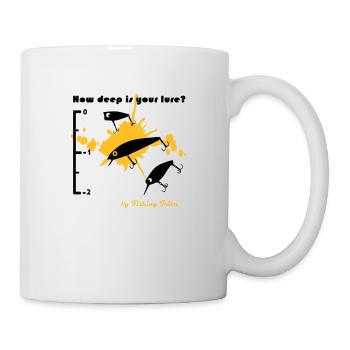 T-shirt How deep is your lure - Mug blanc - blanc - Droite
