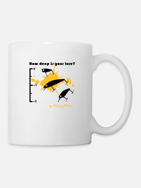 T-shirt How deep is your lure - Mug blanc - blanc