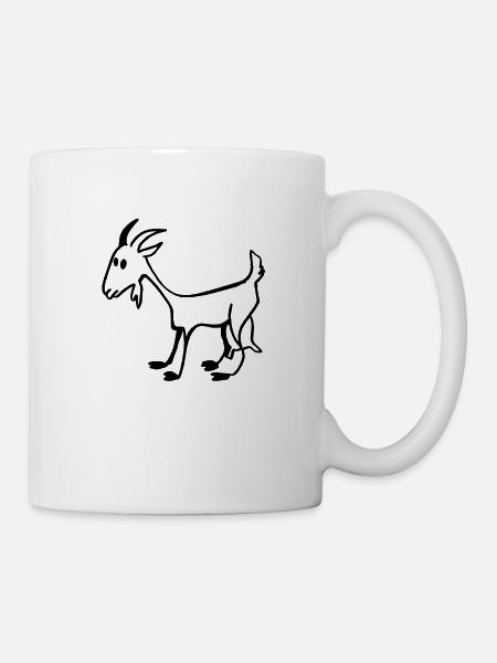Chèvre - Mug blanc - blanc