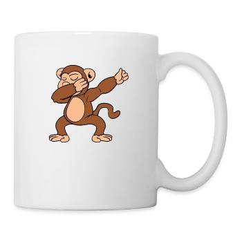 Dabbing Dab dancing monkey - Mug - white - Right