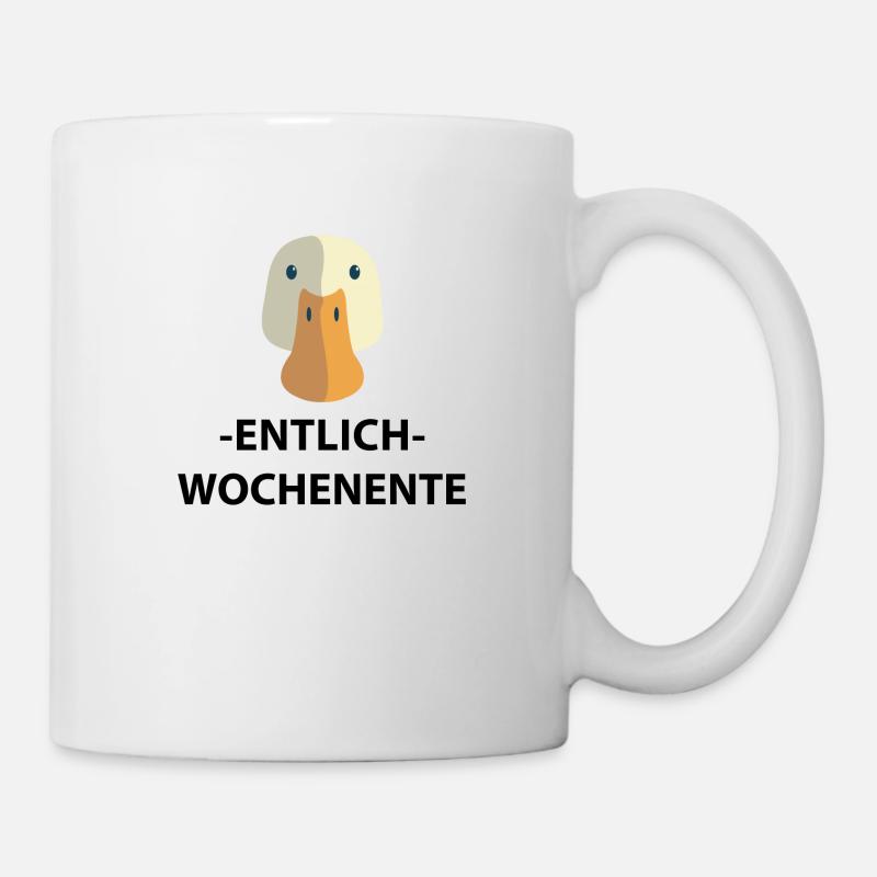 Wochenente Entlich Endlich Wochenende Ente 3 - Tasse - Weiß