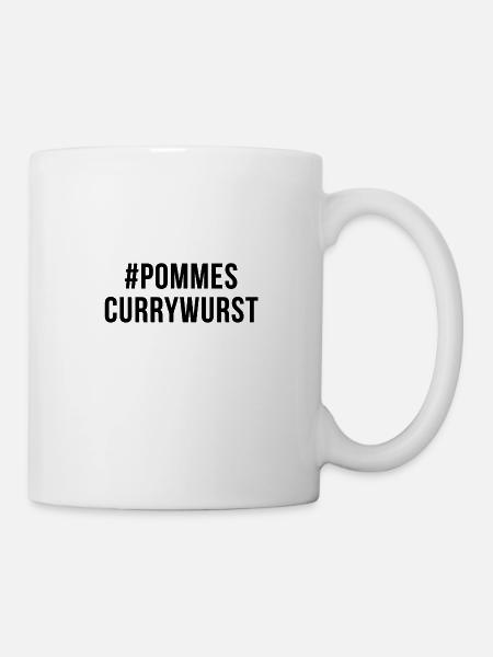 Pommes - Tasse - Weiß