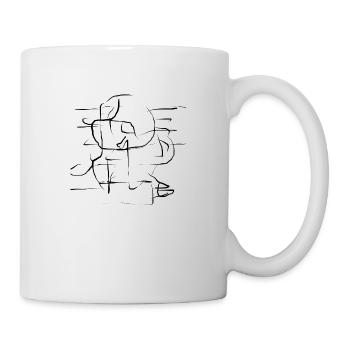 Muster 1 - Tasse - Weiß - Rechts