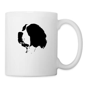 saint bernard dog - Mug - white - Right