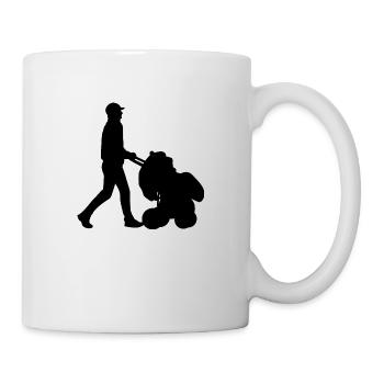Vater Baby Kinderwagen - Tasse - Weiß - Rechts