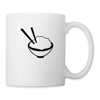 China Rice dish with chopsticks - Mug - white - Right