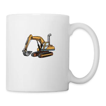 Bagger Shirt - Tasse - Weiß - Rechts
