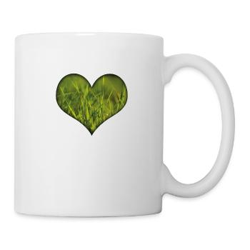 Ein Herz für die Natur! - Tasse - Weiß - Rechts