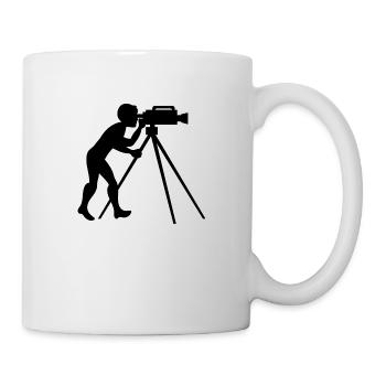 Kamera Kameramann Film Fernsehen Hollywood - Tasse - Weiß - Rechts