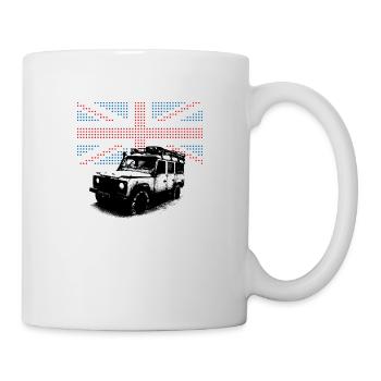 Union Jack Landie Defender - Autonaut.com - Mug - white - Right