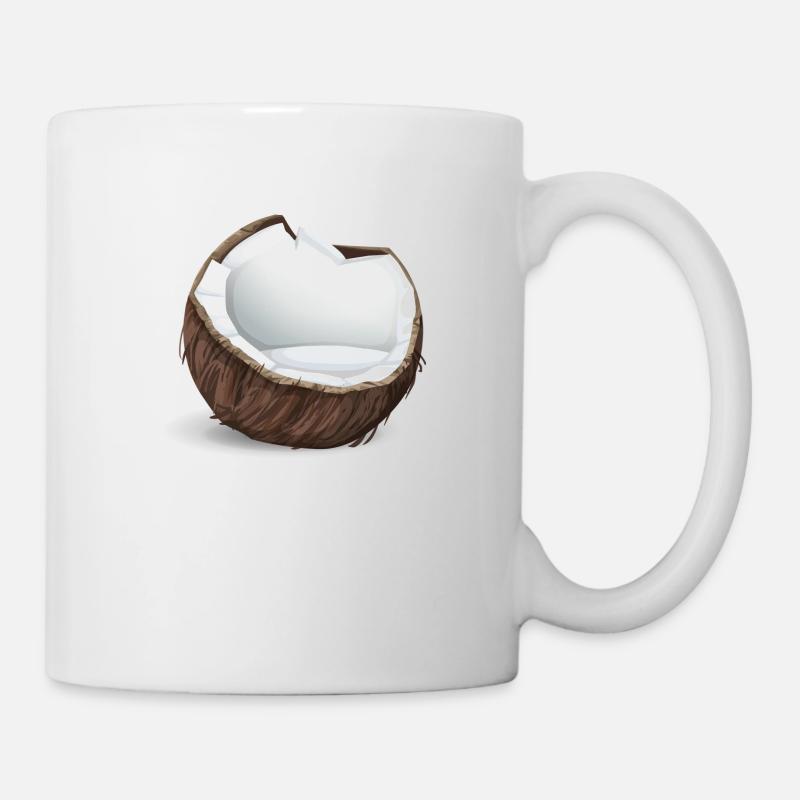 Kokosnuss - Tasse - Weiß
