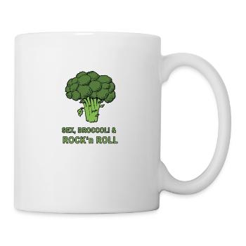 Sex, Broccoli & Rock'nRoll - Tasse - Weiß - Rechts