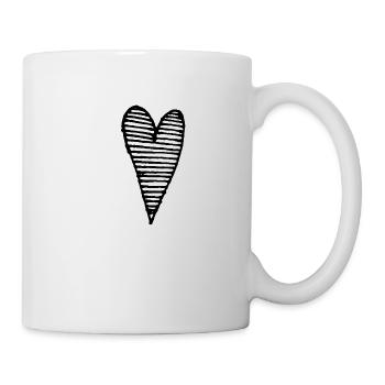 Herz Liebe - Tasse - Weiß - Rechts