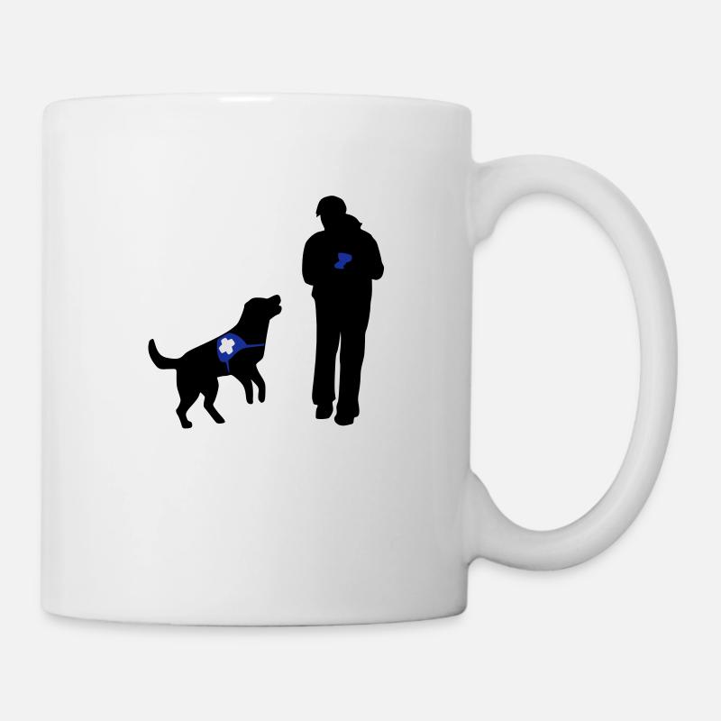 Hund wartet auf Bestätigung - Tasse - Weiß