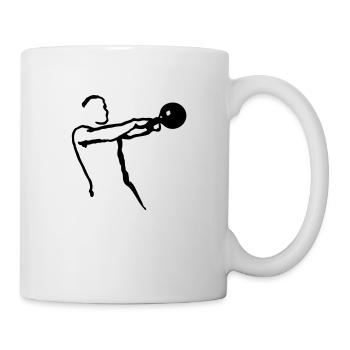 Kettlebell Swing klein - Tasse - Weiß - Rechts
