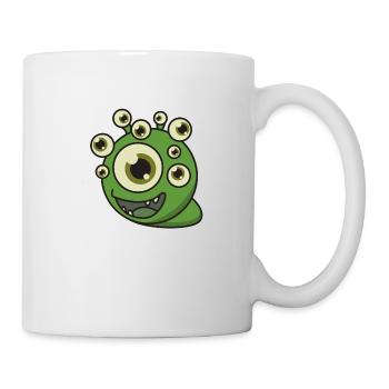 Ungeheuer Augen Geschenk Halloween lustig fantasy - Tasse - Weiß - Rechts