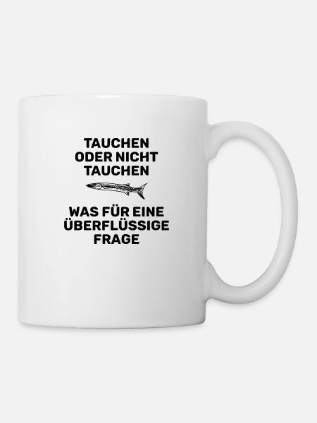 PLONGÉE OU NON - Mug blanc - blanc