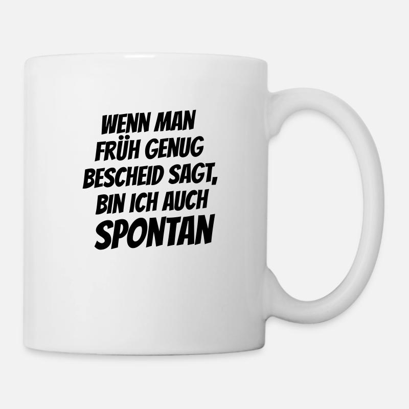 Spontan - Tasse - Weiß