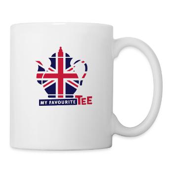 Favourite T-Shirt - Britain - UK - Union jake - Tasse - Weiß - Rechts