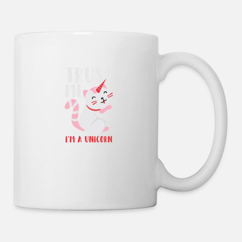 TRUST ME I AM A UNICORN FUNNY CAT - Mug - white