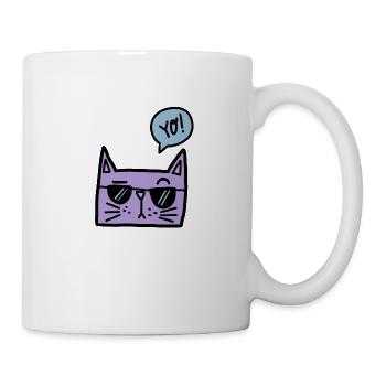 Cool CAT - Tasse - Weiß - Rechts