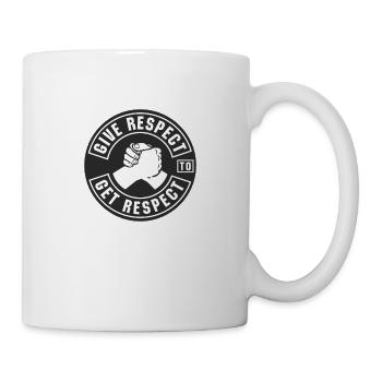 gib mir respekt - Tasse - Weiß - Rechts