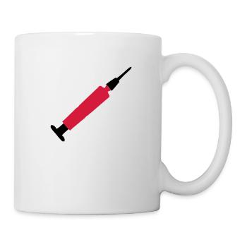 spritze - Tasse - Weiß - Rechts