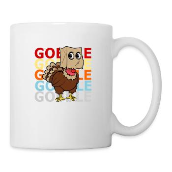 Retro Vintage Style Thanksgiving Turkey Turkey - Mug - white - Right