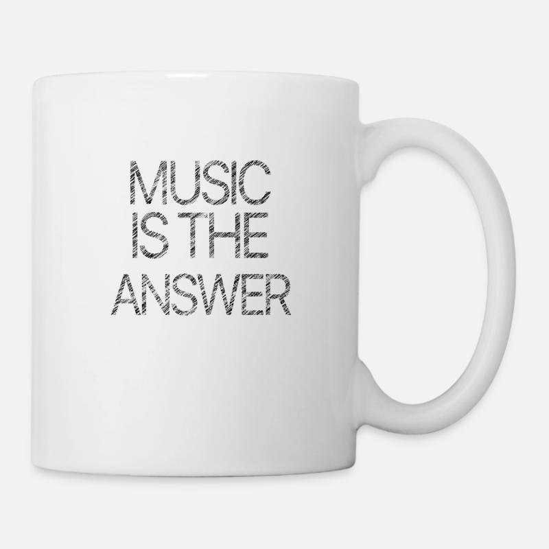MUSIC IS THE ANSWER - Mug - white