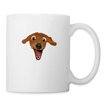 lustiger Hund - Tasse - Weiß - Rechts