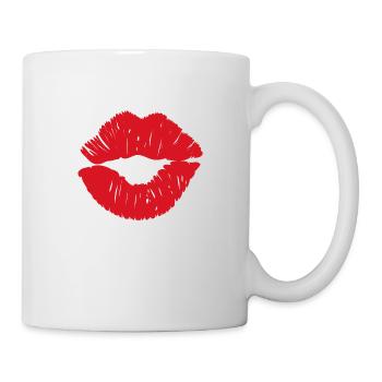 Baisers De - Mug blanc - blanc - Droite