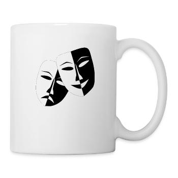 Two face laugh - Mug - white - Right