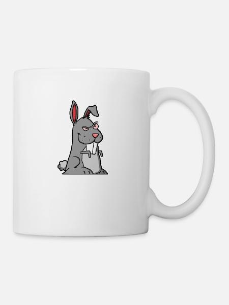 Kaninchen - Tasse - Weiß