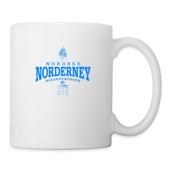 Norderney Nordsee ( blau oldstyle ) - Tasse - Weiß - Rechts