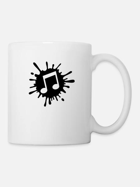 music_splash__f1 - Tasse - Weiß