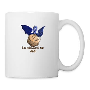 La vie est un jeu - Mug blanc - blanc - Droite