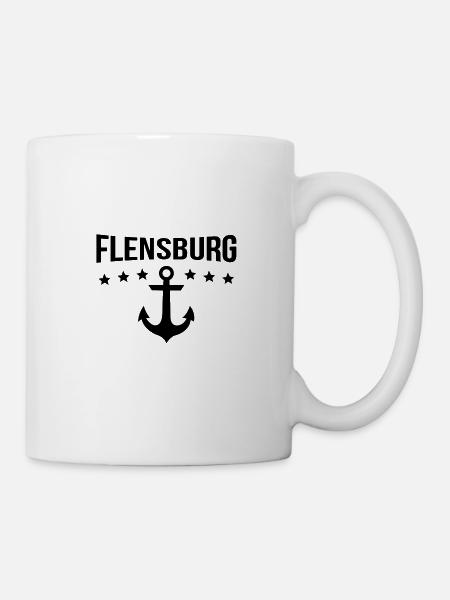 Flensburg - Tasse - Weiß