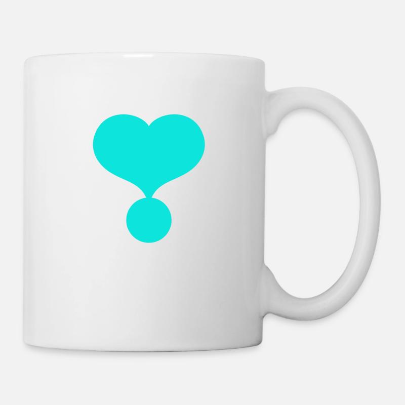 Heart azure - Mug - white