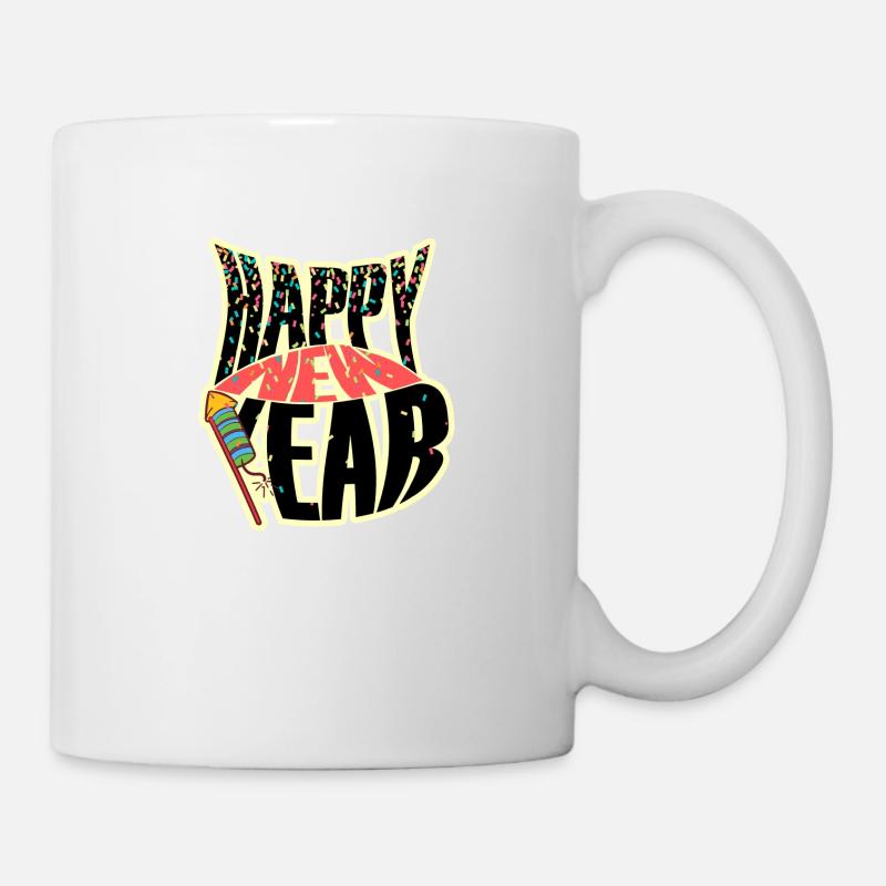 Happy New Year - Mug - white