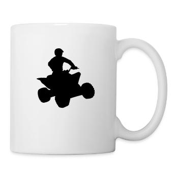 quad___f1 - Mug blanc - blanc - Droite