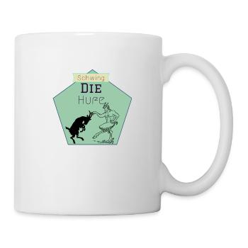 Schwing die Hufe - Tasse - Weiß - Rechts