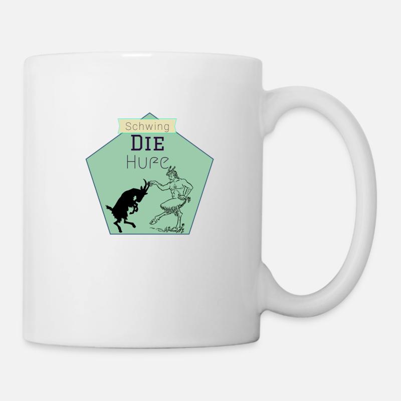 Schwing die Hufe - Tasse - Weiß