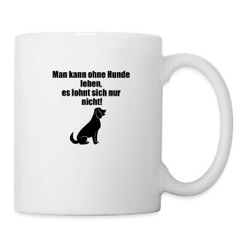 dog lover - Mug - white - Right