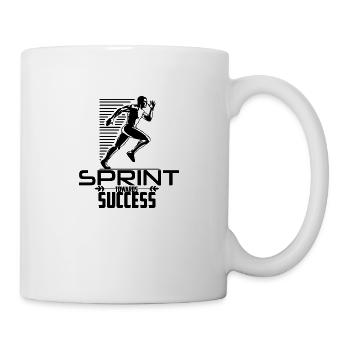 Sprint towards success - Tasse - Weiß - Rechts