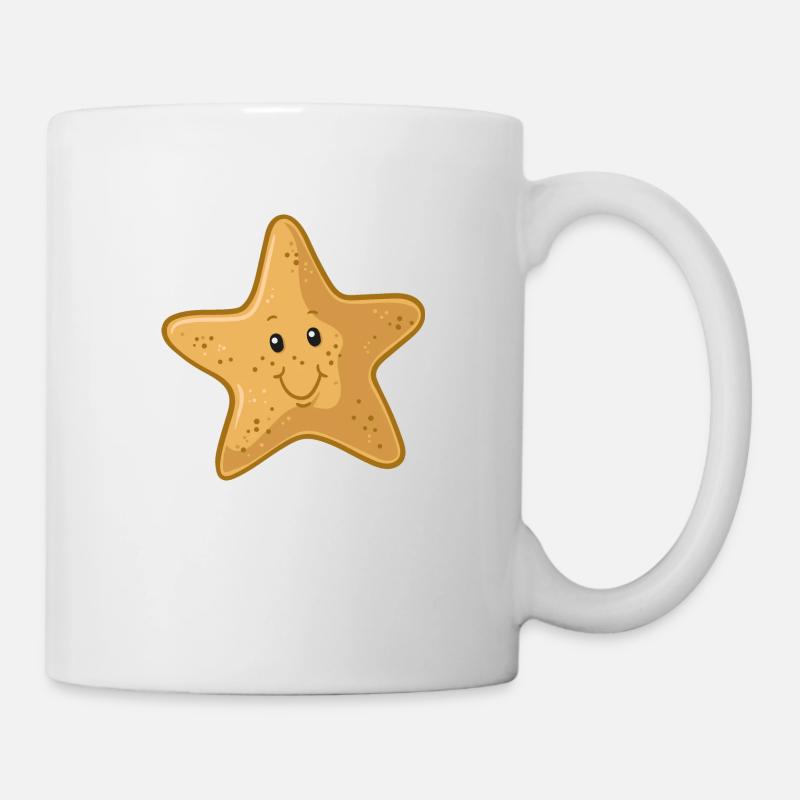 étoile de mer - Mug blanc - blanc