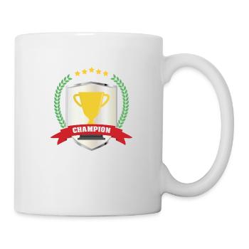 Champion trophy trophy winner - Mug - white - Right