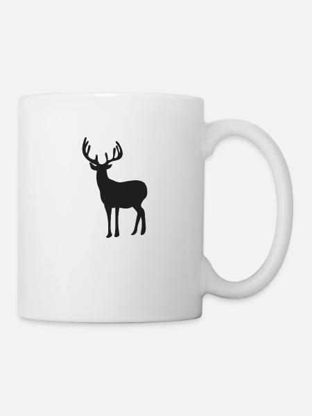 Reh - Tasse - Weiß