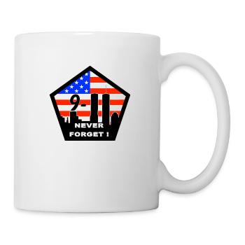 9-11 Never Forget USA - Tasse - Weiß - Rechts